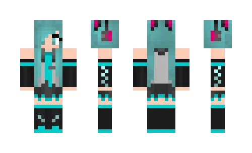 Голубоволосой девушки