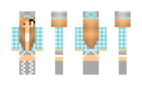 girls in a blue shirt