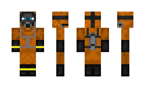 с противогазом