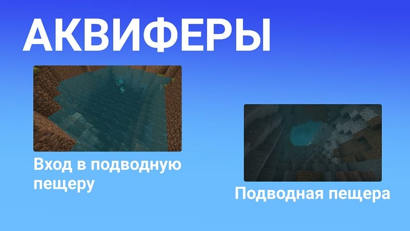 Aquifers in Minecraft 1.18