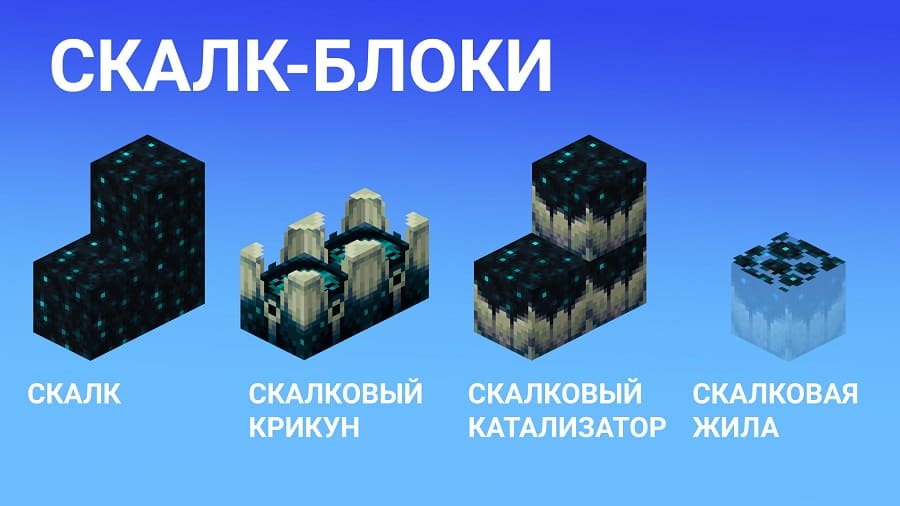 Description of sculk blocks
