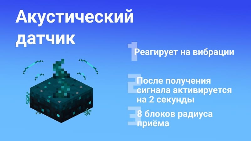 Скалк-сенсор в Minecraft