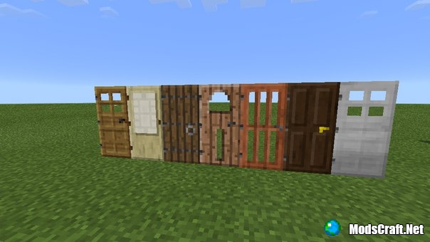 New types of doors Minecraft PE 0.13.0