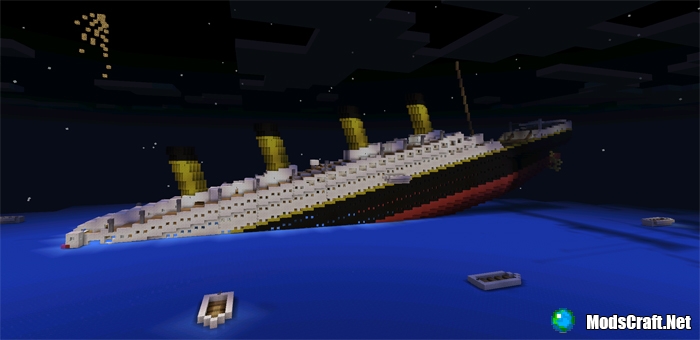 minecraft titanic sinking