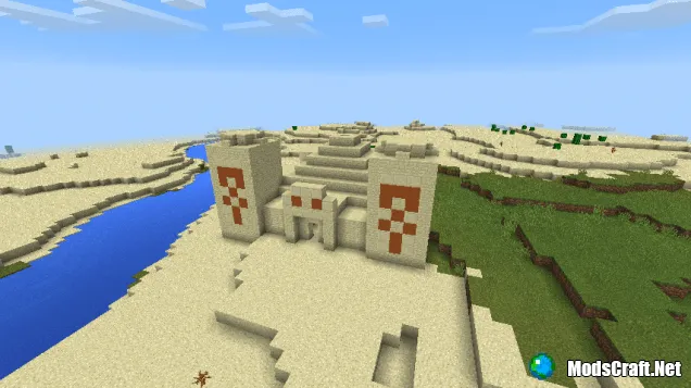 Screenshot of Sid with a pyramid