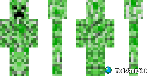 minecraft creeper skin png