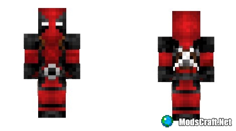 Deadpool Christmas edition skin Minecraft Skin