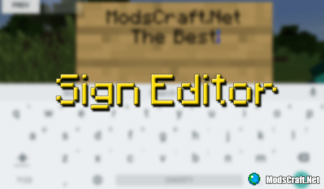 Аддон: Sign Editor 0.15.6/0.15.2