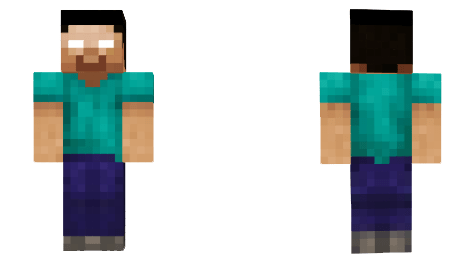 Downloadable Herobrine Minecraft Skin, HD Png Download