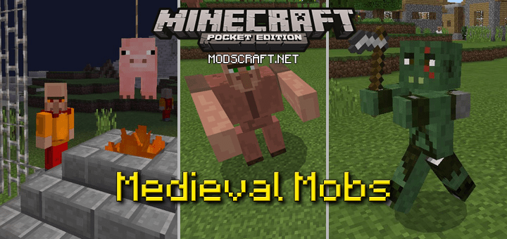 Мод Medieval Mobs 0.16.1/0.16.0