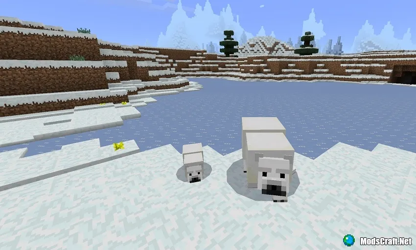 Polar bears in Minecraft 1.0