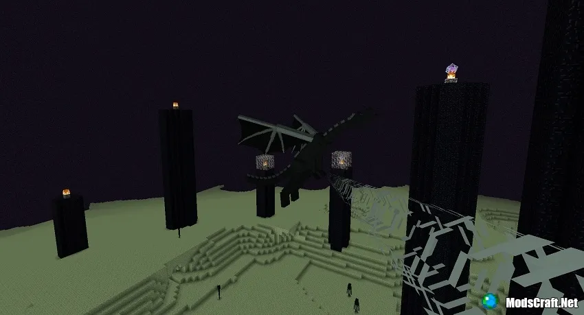 Ender Dragon above the End