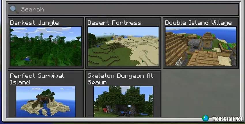 Seed picker in Minecraft PE
