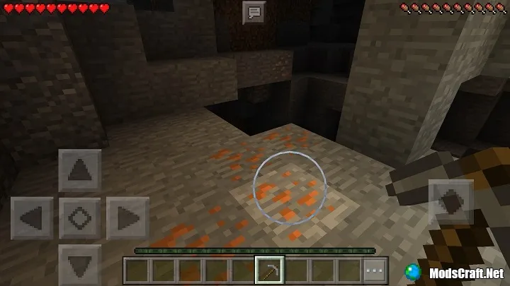 Mining copper ore in a cave