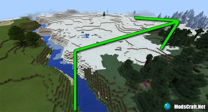 Сид: Деревня в биоме Ледяных шипов [1.1/1.0]