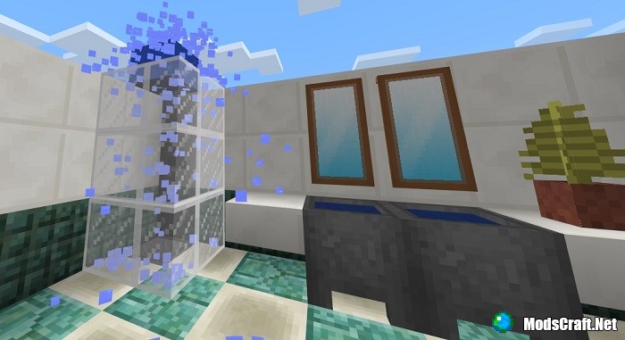 Shower in Minecraft