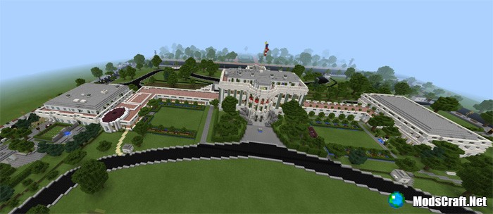 Linda Casa Branca / Beautiful White House Minecraft Map