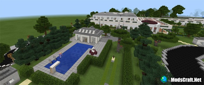 Linda Casa Branca / Beautiful White House Minecraft Map