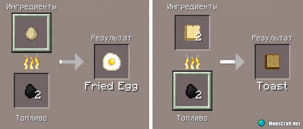 Мод: Блюда из яиц (Android/Inner Core)