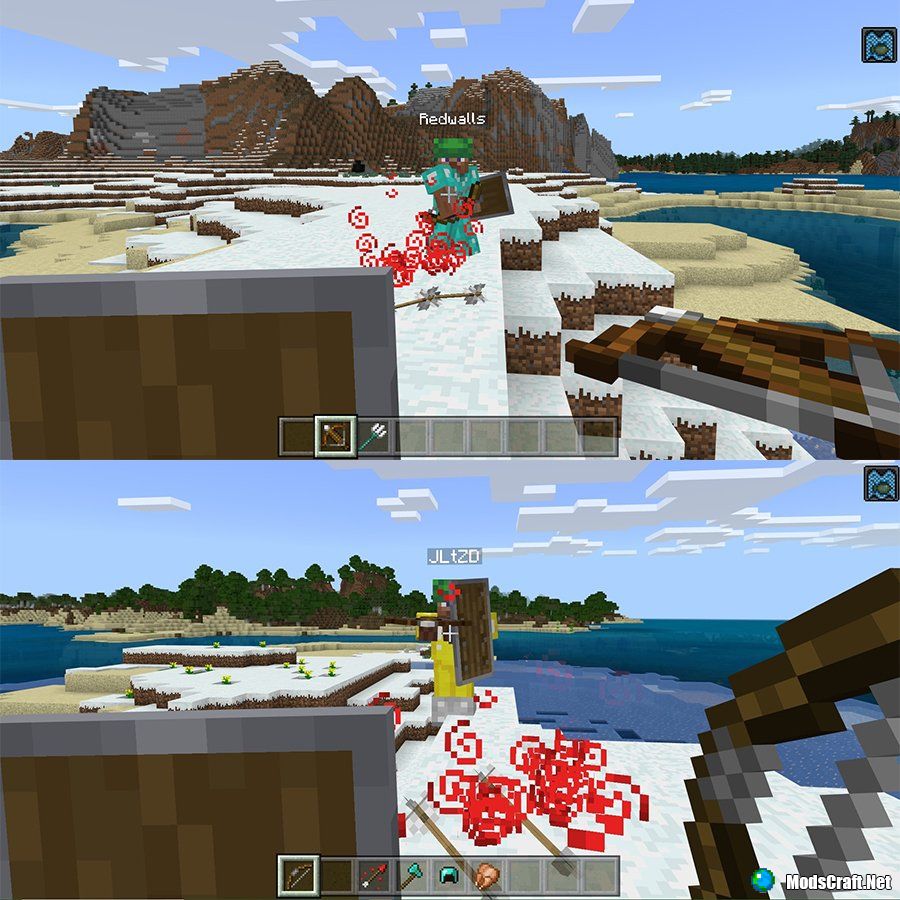 В Minecraft Bedrock будут добавлены щиты!