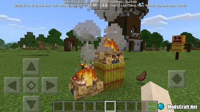 Campfire in Minecraft
