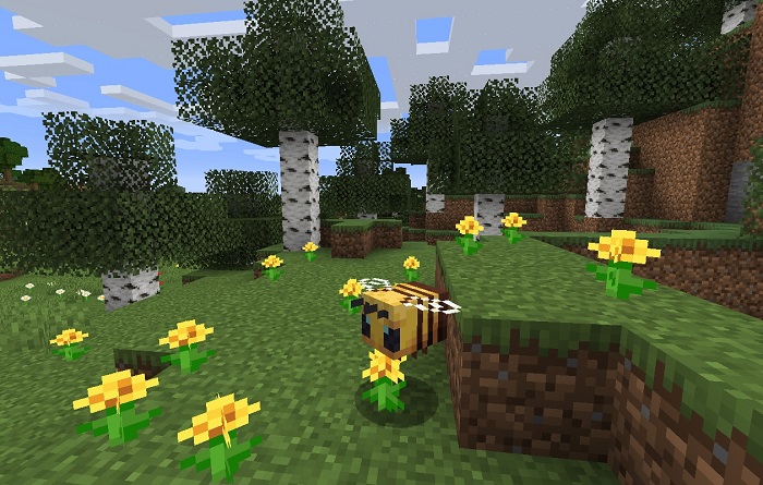 Пчёлы в Minecraft!