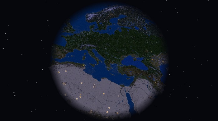 Карта 1:4000 Scale Map of Earth 1.14+ [Творчество]
