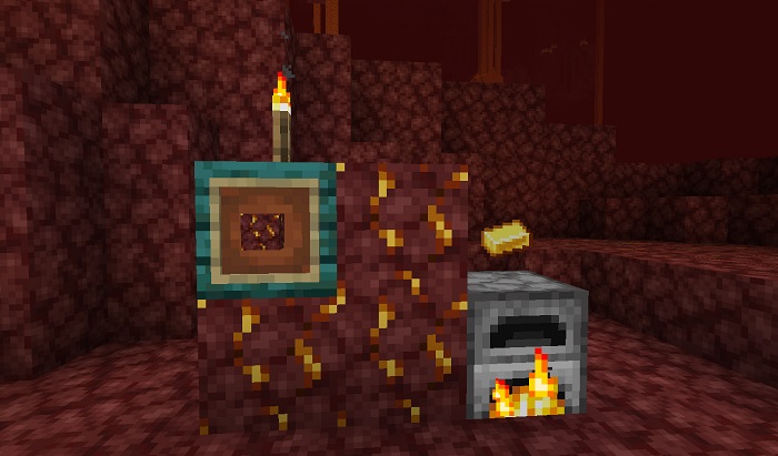 Адская золотая руда в Minecraft`е!