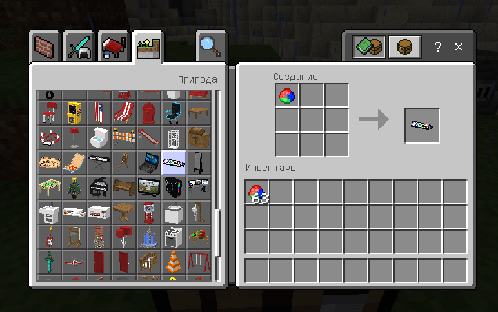 Обои инвентарь майнкрафт на пк