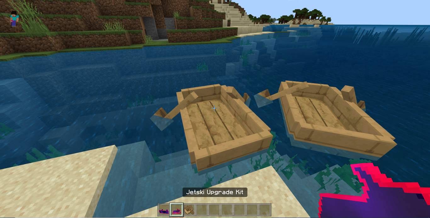 Мод Powerboats для Minecraft