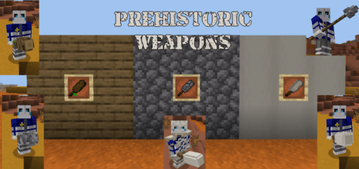 Мод Prehistorical Weapons 1.15+