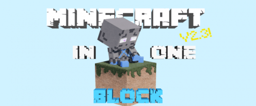 Map: Minecraft in one block