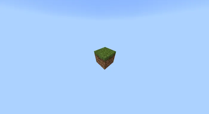 Map: Minecraft in one block