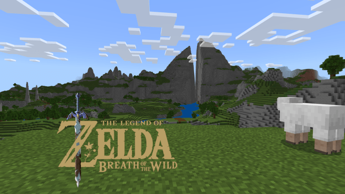 Карта Хайрул из Zelda: Breath of The Wild 1.16+