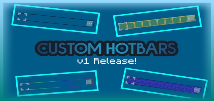 Текстур пак Custom Hotbars 1.16.100+