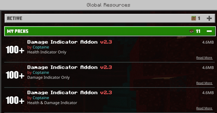Available indicator mods