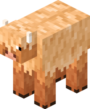 Woolly cow in Minecraft ПЕ