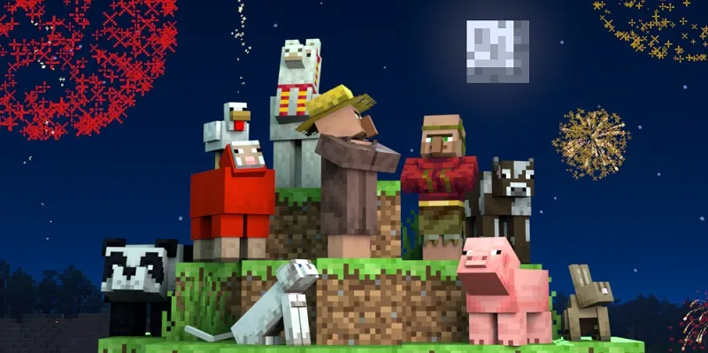 Lunar New Year Celebration in Minecraft