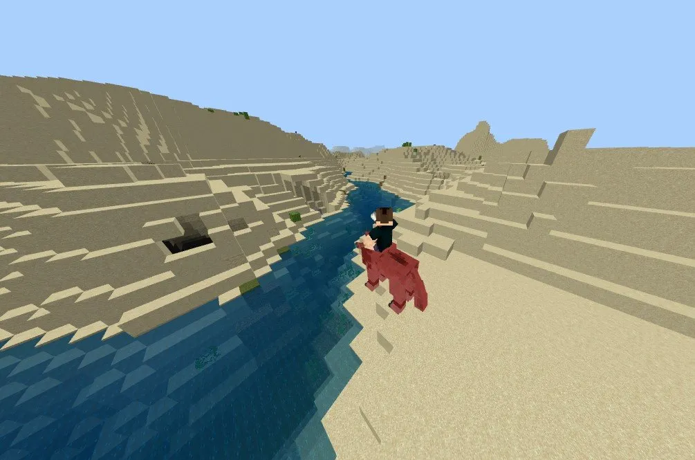 Player Riding a Wolf