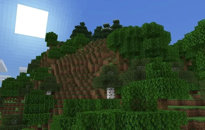 Seed: An island with a mountain