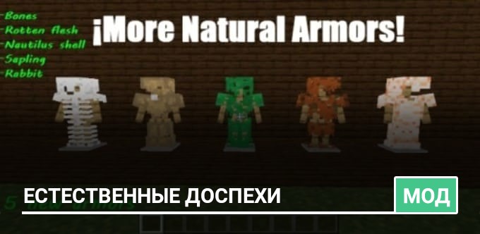 Mod: More Natural Armors