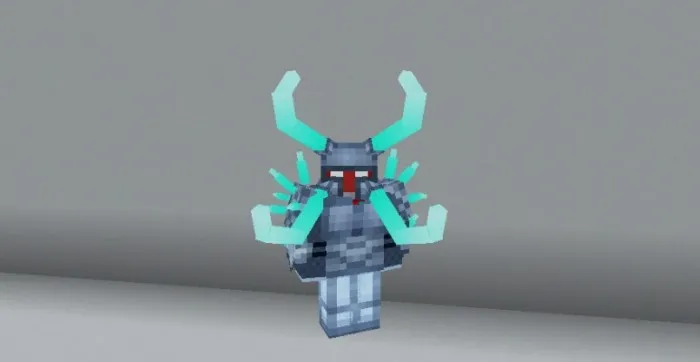 The type of platinum armor on the player