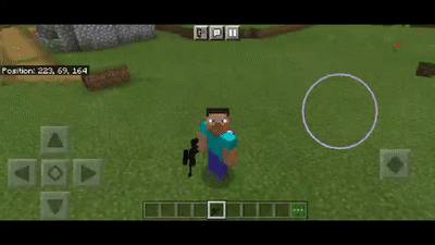 Sniper rifle in Minecraft from the third person