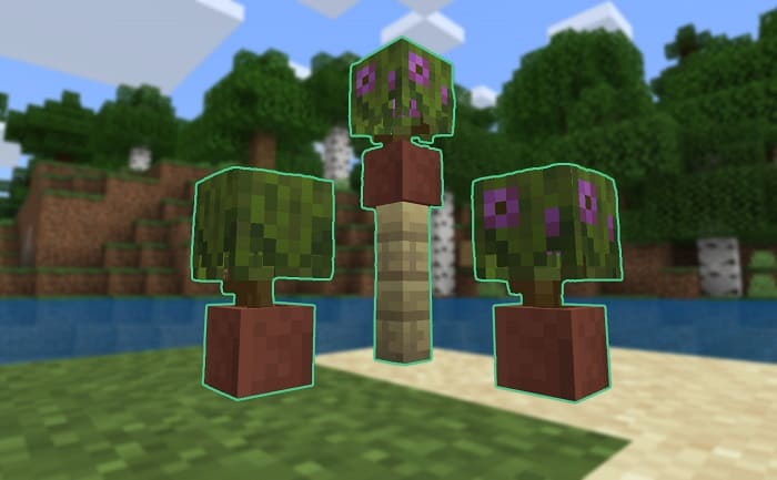 Azalea in pots Minecraft