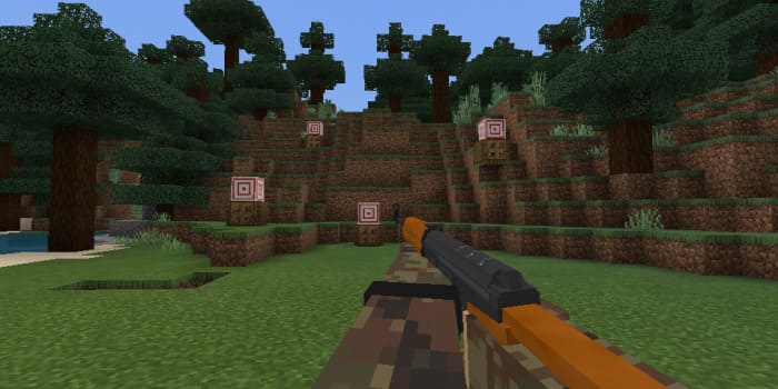 Скриншот винтовки в Майнкрафте