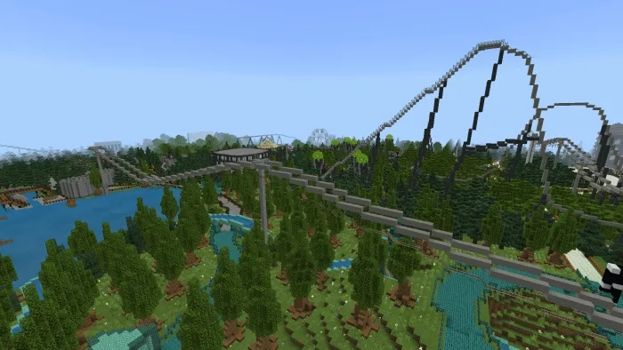 Roller coaster in the game