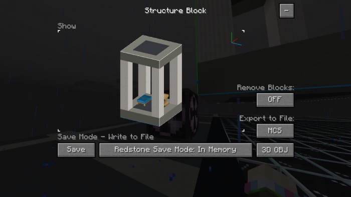 Новый интерфейс структурного блока