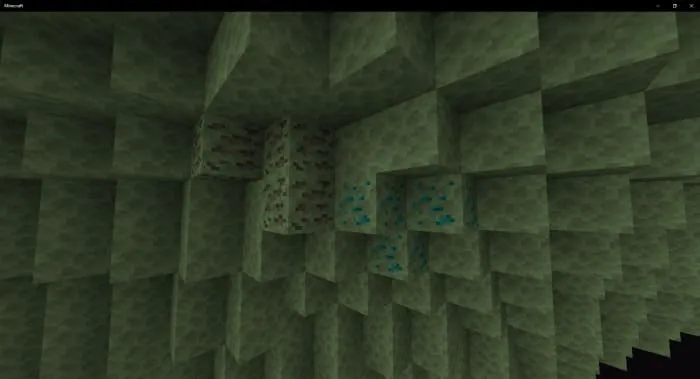 Iron and gold ore in End