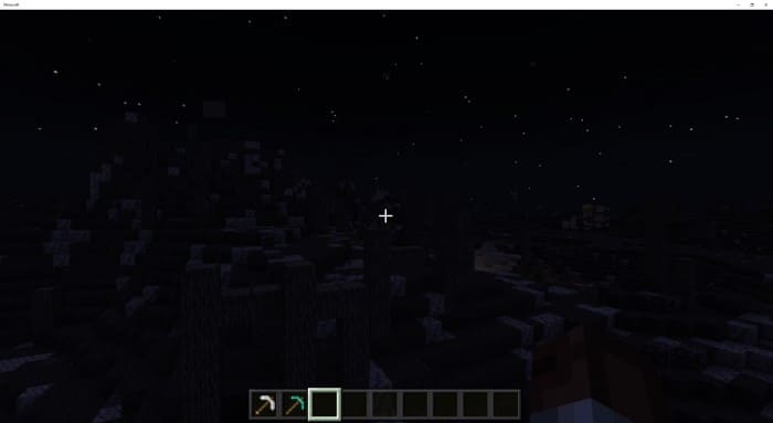 Dead forest in Minecraft