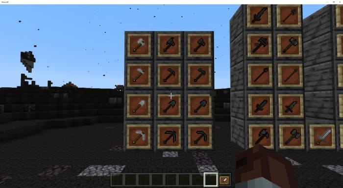 Tools from the Lord of the Rings in Minecraft